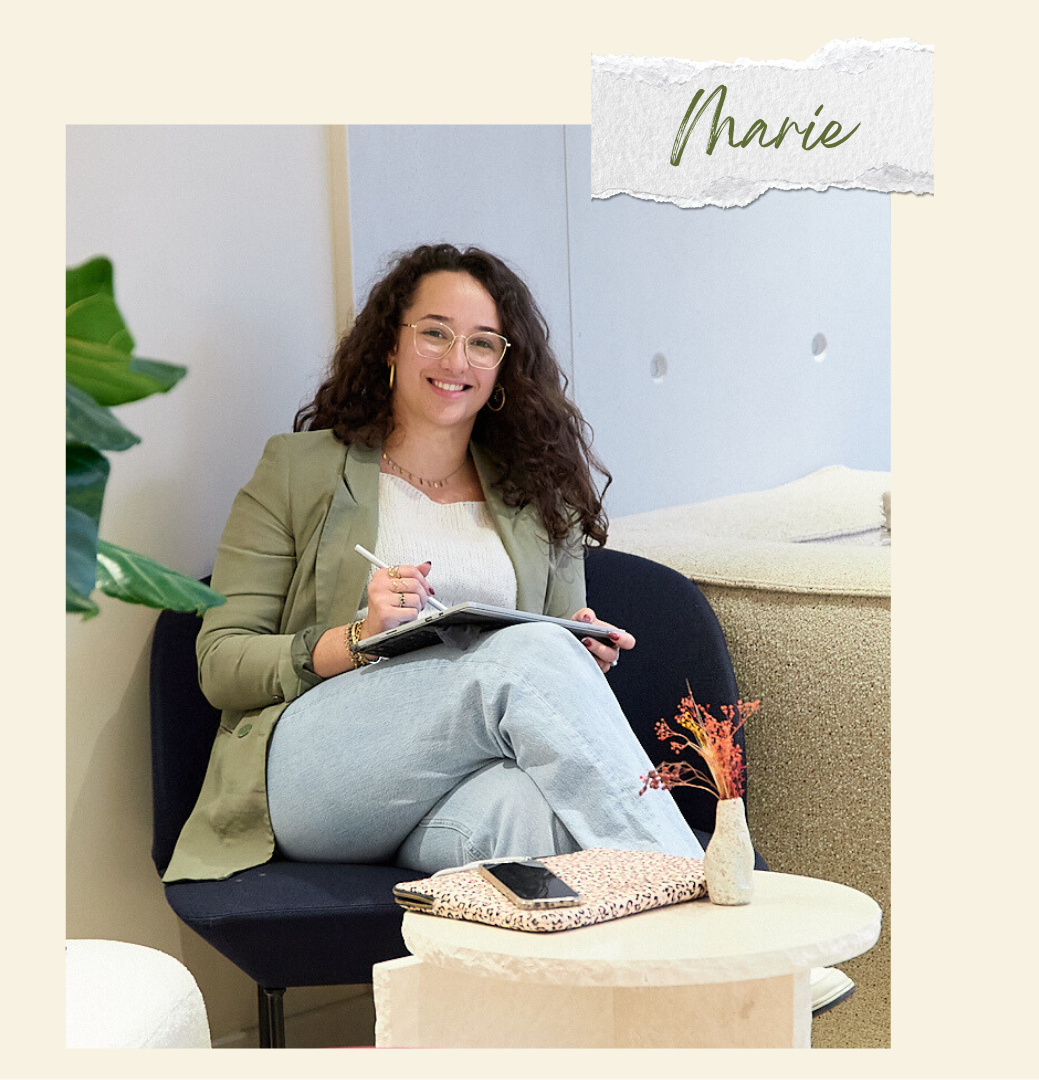 Marie-Desmoulin-Identité-visuelle Portait Marie Desmoulin